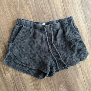 Bohemian Grey Drawstring Shorts